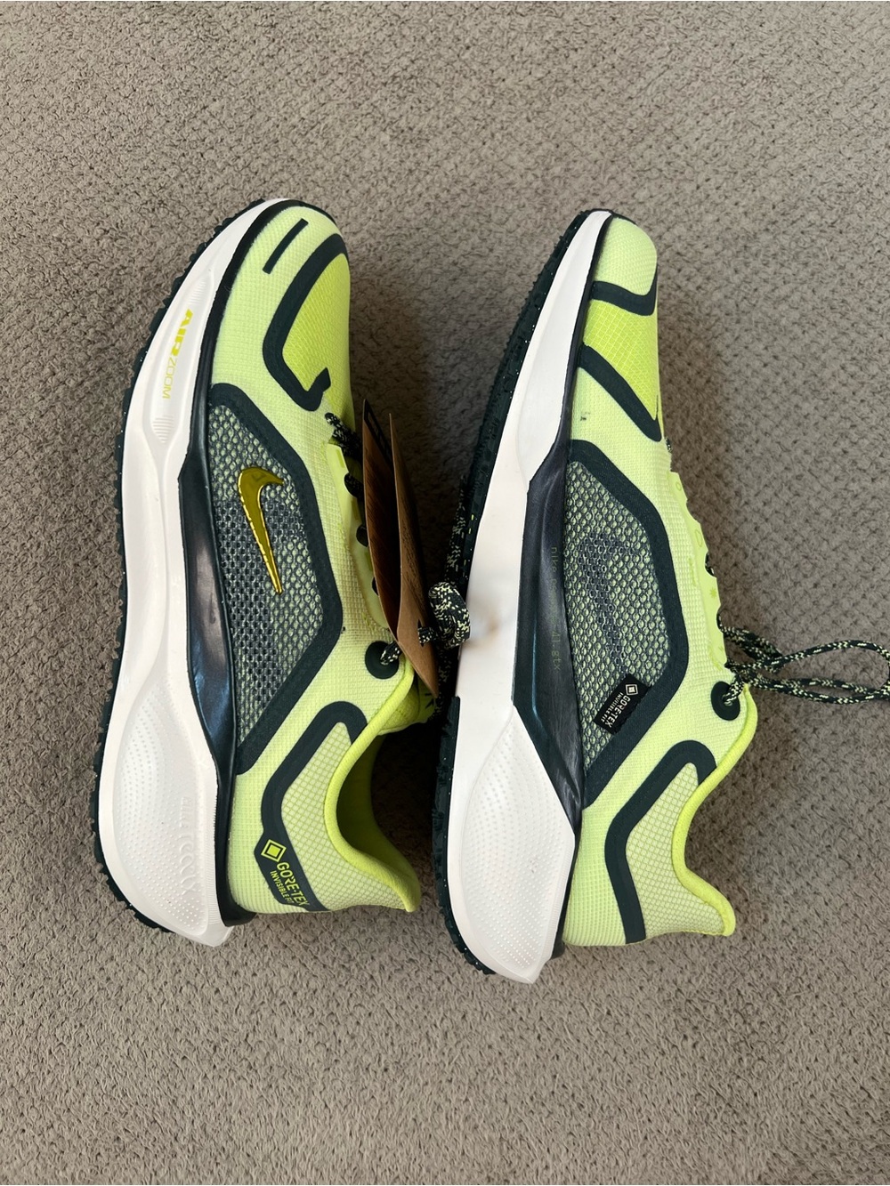 Nike Pegasus 41 Women’s Size 9 GTX Gore-Tex Cyber Seaweed/Lt Lemon Running Shoes - Picture 10 of 13